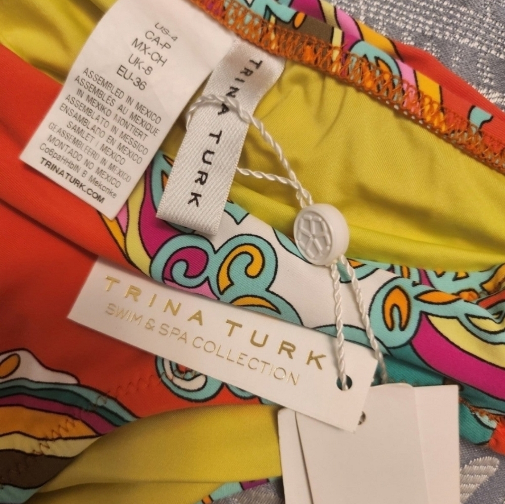 NWT Trina Turk Shirred Hipster Bikini Bottoms - Picture 8 of 10